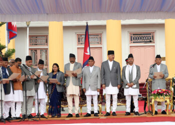 ओली मन्त्रिपरिषद्ले पहिलो दिनमै पायो पूर्णता